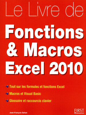 cover image of Le livre des Fonctions et Macros Excel 2010